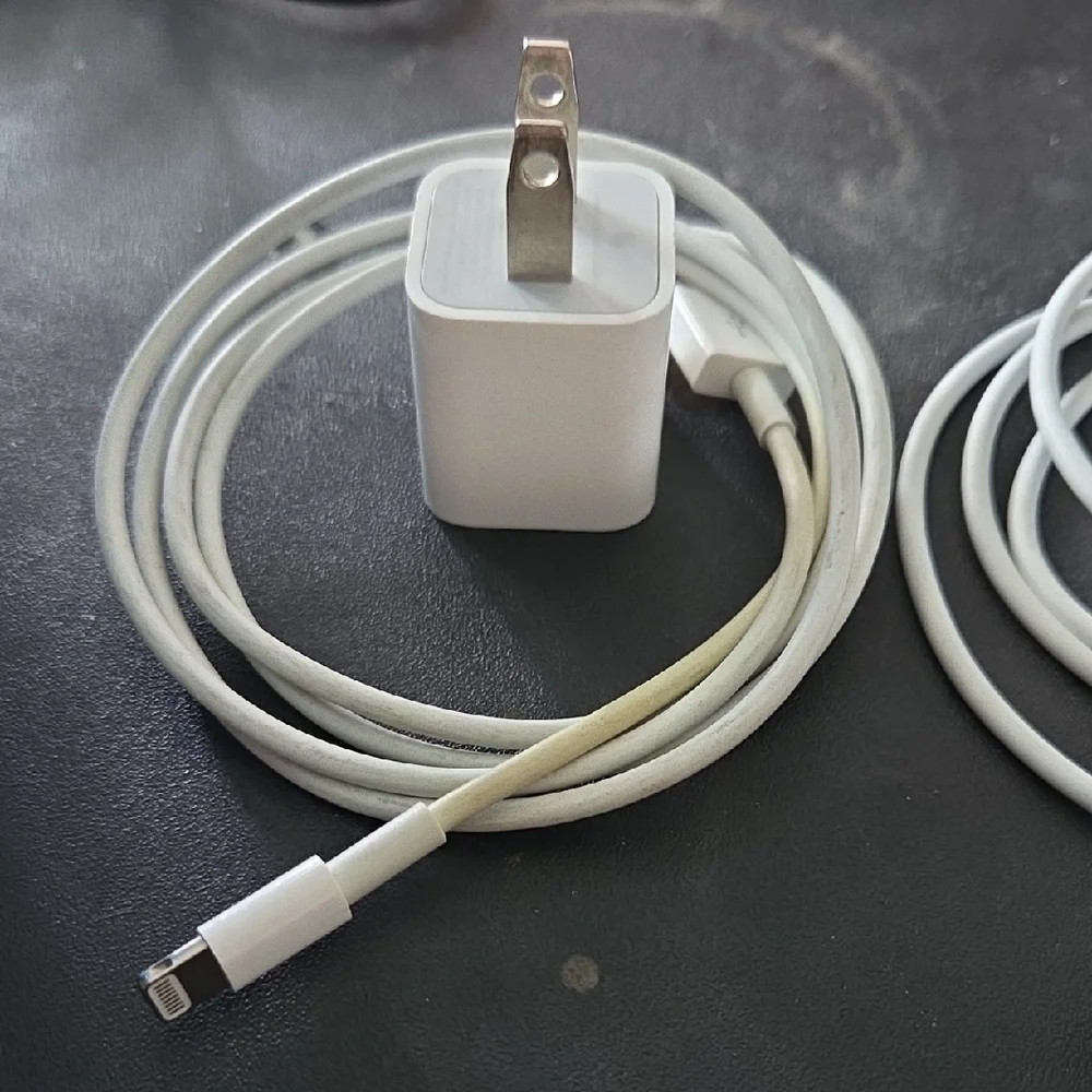 White USB Charging Cable and Adapter Set